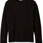 M码！Calvin Klein Tipped 男子100%美利奴羊毛衫