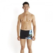 Speedo 速比涛 男式 Allover Digital竞赛型游泳衣平角泳裤 51210059