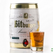 德国进口，Bitburger 碧特博格 黄啤 5L*3桶