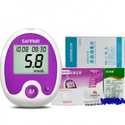 使用便捷# 三诺 家用血糖仪+试纸5条+采血针5只
