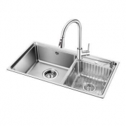 OULIN 欧琳 OL-HT820 304不锈钢加厚双槽套装  +凑单品
