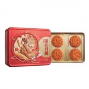 香港美心双黄莲蓉月饼进口港式蛋黄月饼礼盒185g*4礼品740g