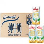 原装进口！Anchor 安佳 全脂  UHT纯牛奶 250ml*24盒
