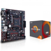 华硕 PRIME B350M-E 主板（AMD B350/AM4）+锐龙 AMD Ryzen 5 1400 处理器4核 3.2GHz 盒装