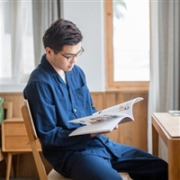 网易严选 男式双层纱家居服套装 2色