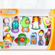 PLUS会员！AUBY 澳贝 463129DS 摇铃 10只盒装  37元（65元，满减+用券）