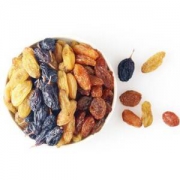 西域美农 蜜饯果干 新疆特产零食葡萄干 四色葡萄干250g/袋*4（新老包装随机发货） *2件
