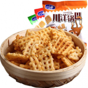 川洋锅巴500g15包   麻辣+烧烤+香葱味 9.9包邮（19.9-10）