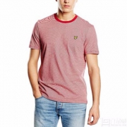限M码，Lyle & Scott 苏格兰金鹰 Fine Stripe 男士纯棉条纹短袖T恤  prime会员凑单免费直邮