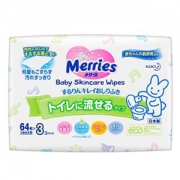 Merries 花王 妙而舒 湿纸巾 64片*3件