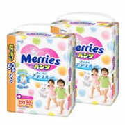 Kao花王 Merries 男女宝通用拉拉裤 XL12-22kg  100片 (50片×2)