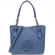 TORY BURCH 托里·伯奇 女士蓝灰色牛皮手提单肩斜挎包 34239 461