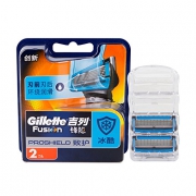 吉列（Gillette）  手动剃须刀 锋隐致护冰酷刮胡刀片 2刀头*4件