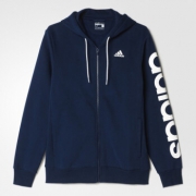 明日0点：adidas 运动型格 男士针织茄克  B49909