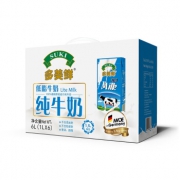 德国进口 多美鲜（SUKI）低脂牛奶 1L*6 礼盒装*3件
