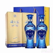 镇店之宝，洋河蓝色经典 海之蓝 42度 绵柔型 480ml*4 送礼袋