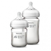 AVENT 新安怡 SCF679 宽口径自然顺畅玻璃奶瓶 125ml+240ml