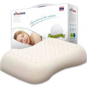 秒杀:Nittaya妮泰雅泰国商业部推荐 天然乳胶成人枕头透气护肩枕肩型曲线枕