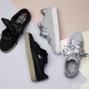17年新配色，PUMA 彪马x蕾哈娜合作款 Suede Heart Safari蝴蝶结板鞋  Prime会员免费直邮