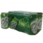 乐堡（TUBORG）啤酒 6连包 330ml *6 听 整箱装
