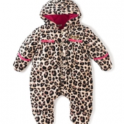 橘滋（Juicy Couture）  婴儿豹纹天鹅绒连体衣 6-9个月