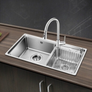 OULIN 欧琳 OL-HT820A 304不锈钢加厚双槽套装+凑单品