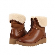 UGG   女士真皮拉链雪地靴 2色可选