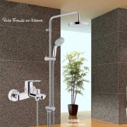 Grohe 高仪 现代型三出水淋浴柱花洒套装
