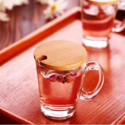 泰国进口，Ocean 鸥欣 带盖玻璃杯