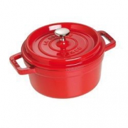 Staub 经典系列 珐琅铸铁炖锅 20cm 樱桃红 +凑单品    706元包邮（满减优惠）