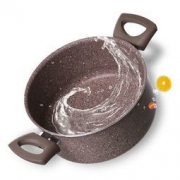 Ravelli 00IRAV13-1140-20 不沾石锅 棕色 20cm