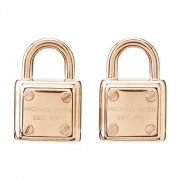 迈克.科尔斯（MICHAEL KORS）  Padlock Logo Stud 女士锁头造型耳钉