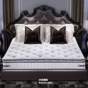 英国皇室御用，Slumberland 斯林百兰 肯辛顿宫 贝卡特丝绸蛋白面料+900只独袋弹簧+欧式云垫层天然乳胶床垫 1.5米~1.8米