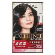 欧莱雅（LOREAL）卓韵霜护发染发霜＃1（自然黑色）（持久固色 滋养发丝） *3件