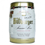 德国进口 碧特博格 （Bitburger）啤酒 5L*1桶装 *2件