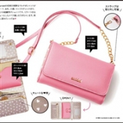 火热预定中！日本时尚杂志 Sweet 11月刊附录赠送 snidel 粉色小挎包