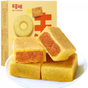 百草味 台湾特色糕点 凤梨酥300g/盒   精品盒装 折7.76元