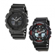 CASIO 卡西欧 G-Shock系列 GA100-1A1CR 男款双显运动腕表 $54.99
