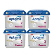 【免邮套装】Milupa Aptamil 爱他美白金版婴儿配方奶粉 2段 800g*4盒