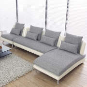 A家家具 ADC-026-2 布艺沙发组合 双人位+贵妃位