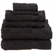 秒杀：历史新低！Superior Egyptian Cotton 埃及棉毛巾六件套 黑色款