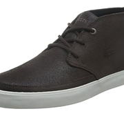限PRIME会员，Lacoste 法国鳄鱼 CLAVEL 男士牛反绒皮高帮休闲鞋 两色 新低￥270.75包邮（￥285 额外95折）