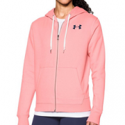 限尺码！Under Armour 安德玛 Favorite 1/2拉链抓绒连帽卫衣