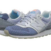 prime会员！New Balance 女 休闲跑步鞋996系列  WR996IJ-D-7 浅蓝色/白色