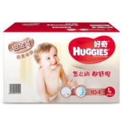 HUGGIES 好奇 铂金装 倍柔亲肤纸尿裤 L104片 *2件