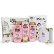 ULTRA DOUX 淳萃 水舞樱花 明星爱心礼盒洗护套装（洗发水400ml+护发素400ml+洗发水400ml）+赠品