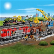LEGO乐高 城市系列 60098电动遥控货运列车 可行驶