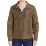 限L码！Perry Ellis Poly Zip Front 男士可打包夹克