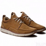 限8.5码，2017新款 Clarks 其乐 男士真皮船鞋休闲鞋 Prime会员免费直邮含税