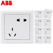 ABB 德逸系列 AE205 五孔插座 10只装